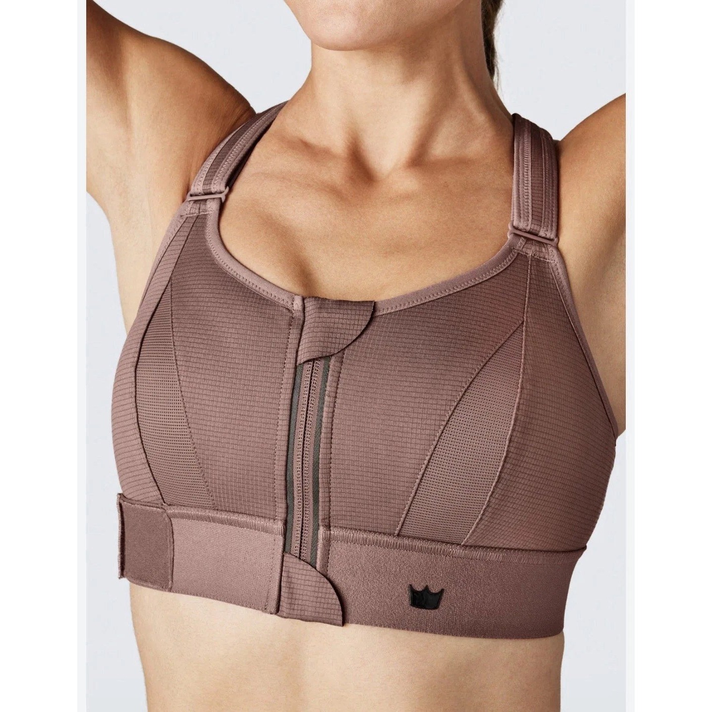 Shefit Ultimate Sports Bra Mauve Purple High Impact Front Zip Adjustable 2x???E